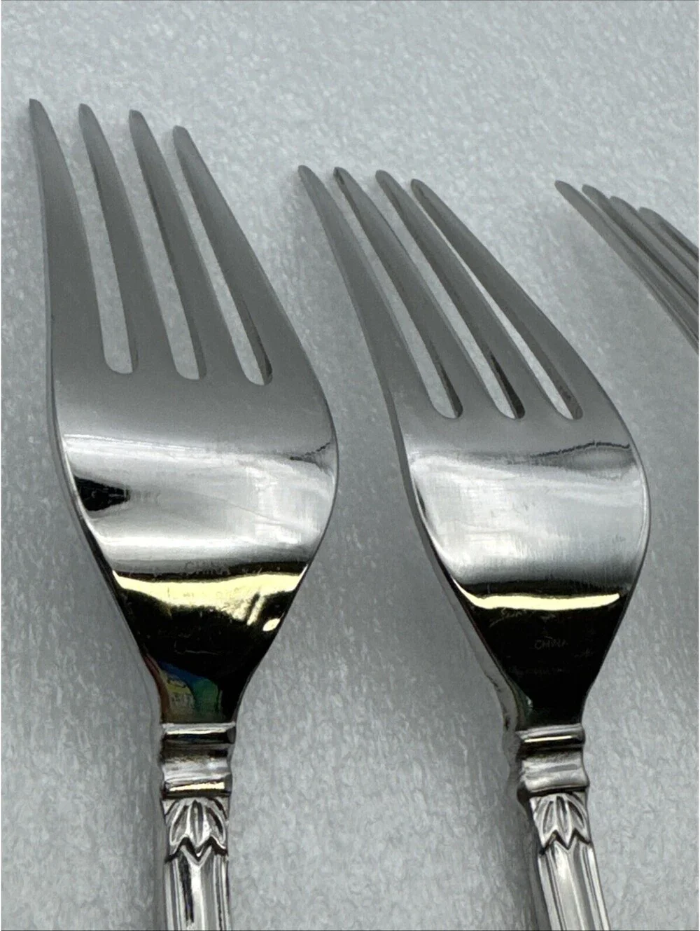 Lot 3 Princess House BARRINGTON Dinner Forks EUC 18/10 Stainless Flatware 8-1/8